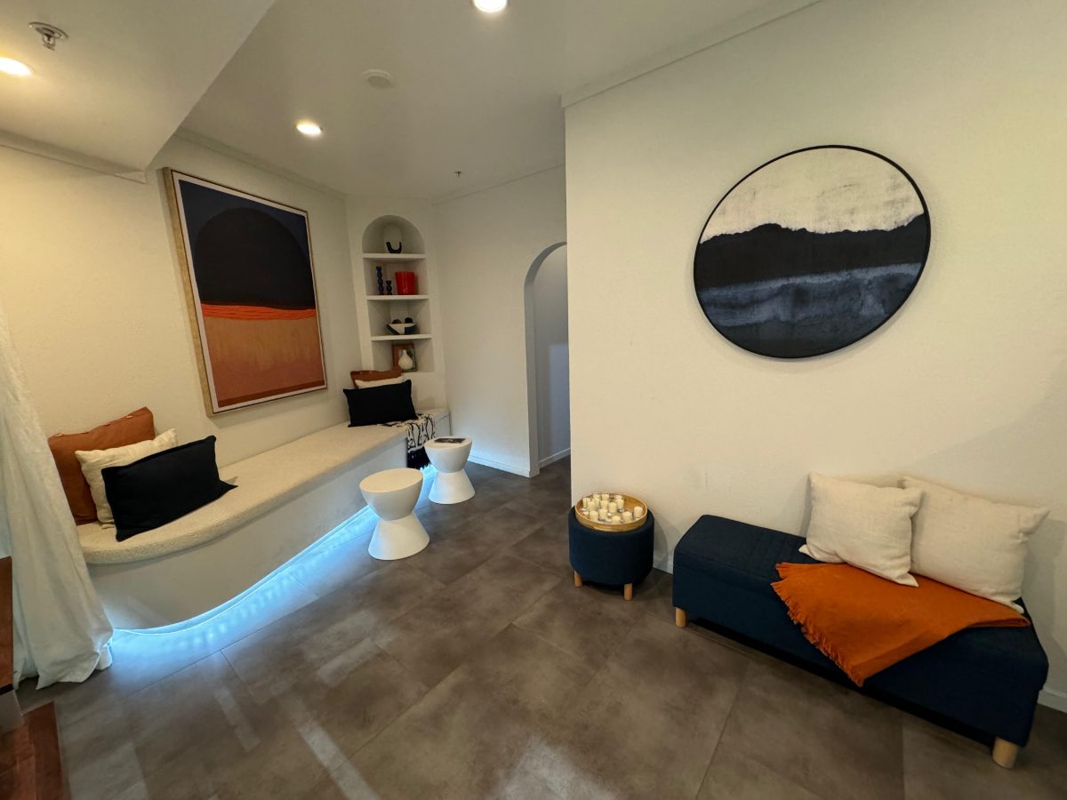 Recovery lounge at Renew Wellness Place contrast therapy studio in Parnell, Auckland